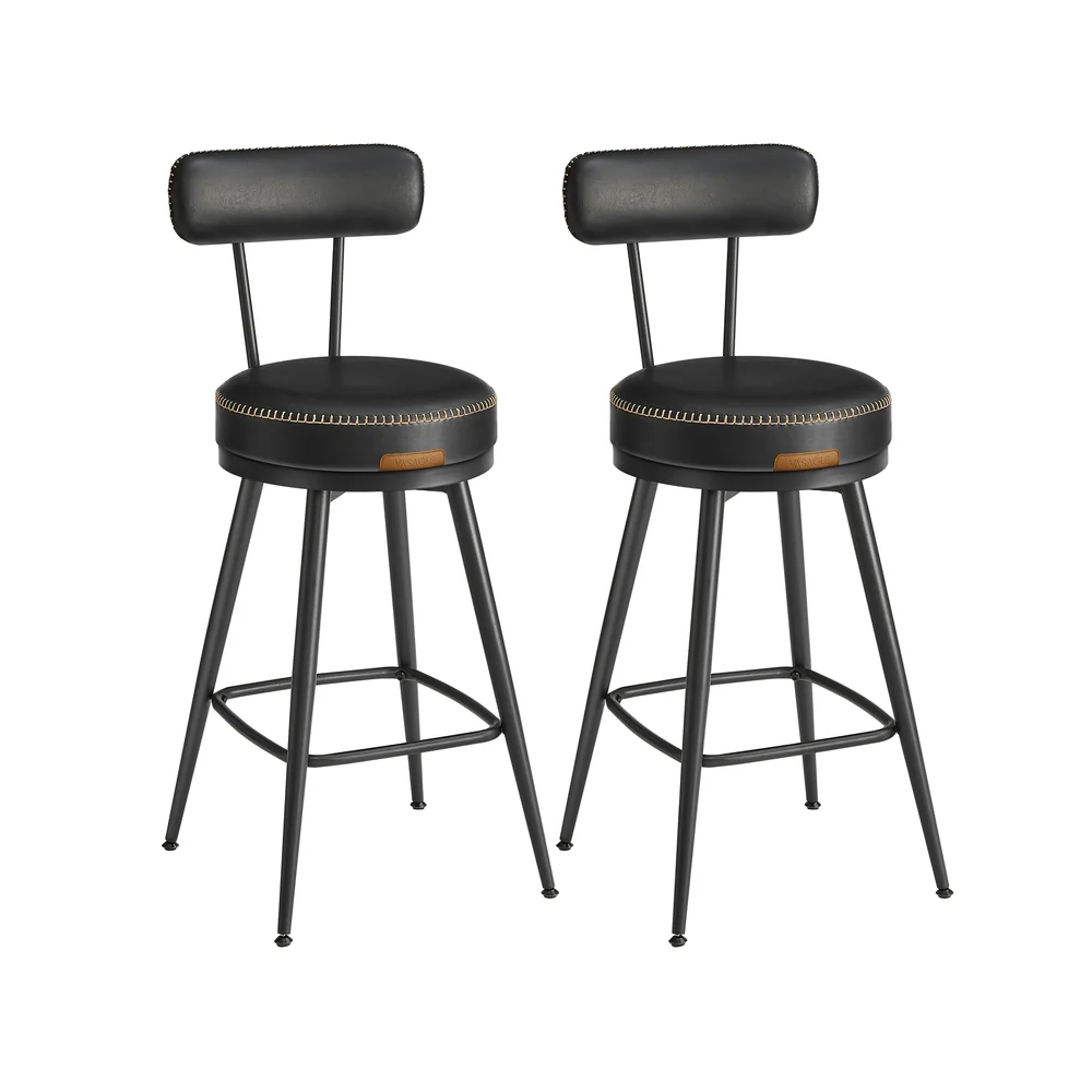 2 Tabourets de bar en PU - Image 5