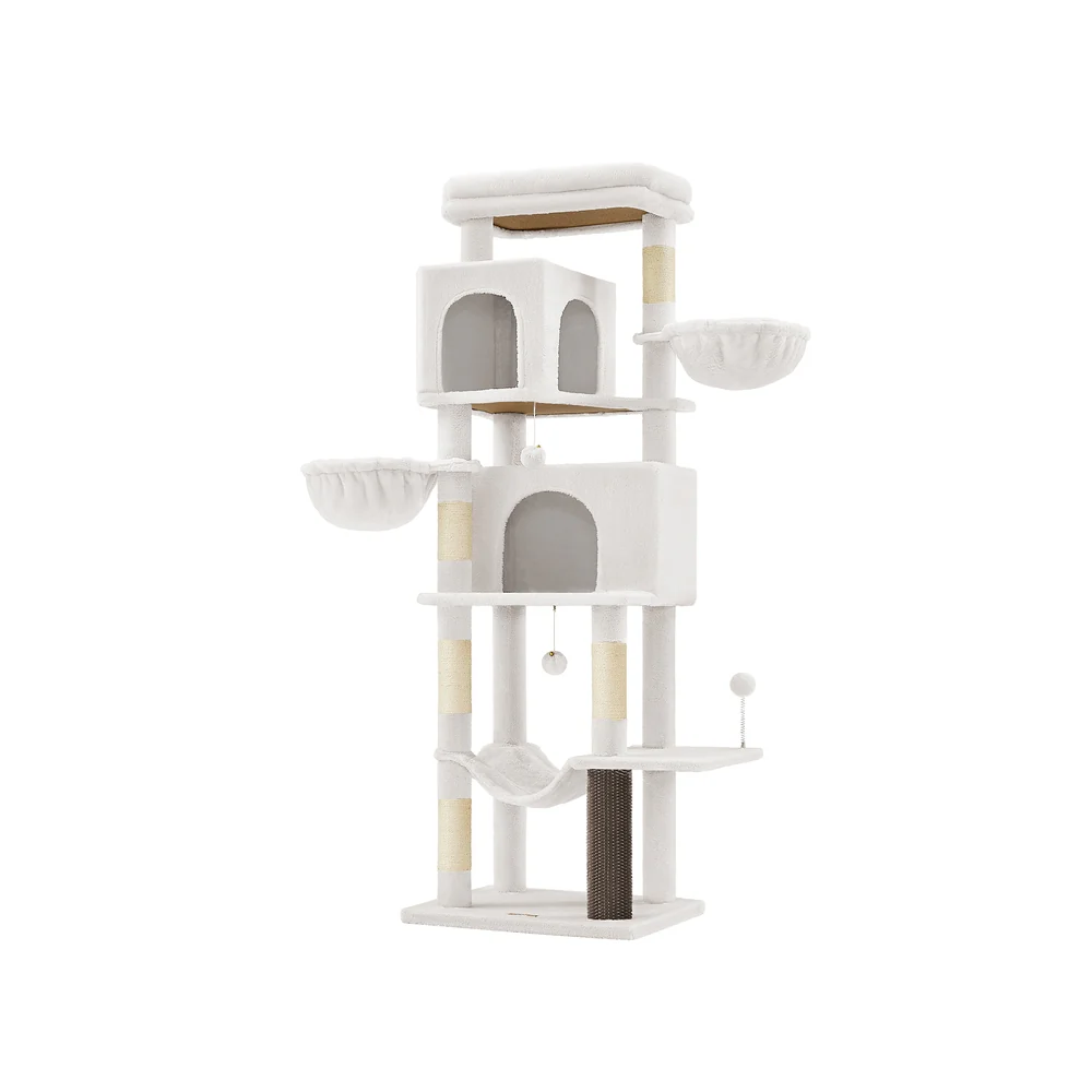 Grand Arbre à Chat avec Niches Paniers Griffoirs Toilettage - Image 5