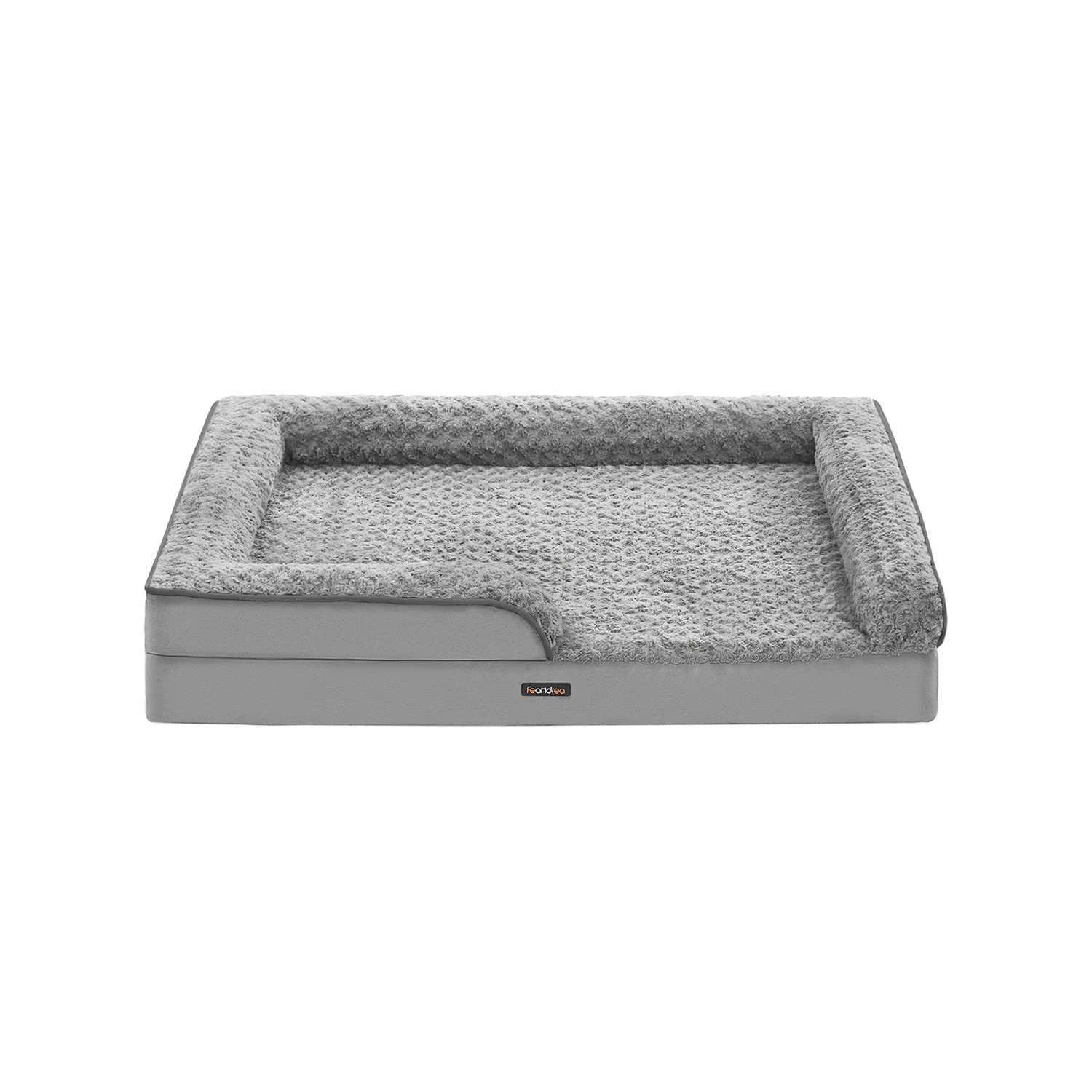 Panier pour chien tissu peluche aux motifs roses - Image 5
