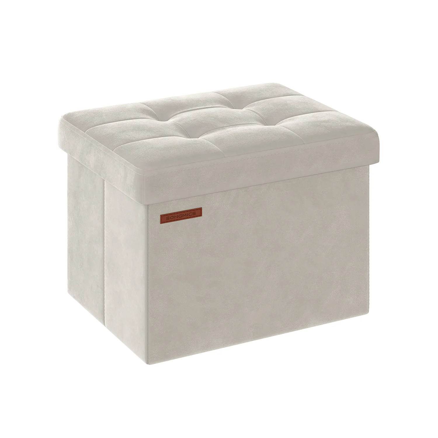 Banc de rangement en velours noir d'encre - Image 10