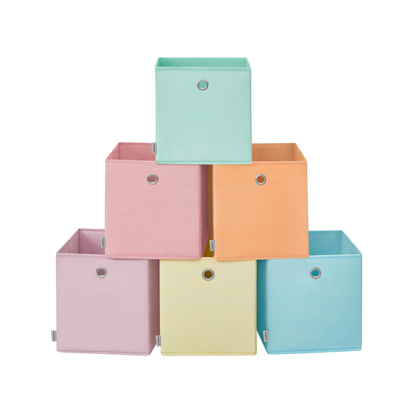Boîte de rangement pliable en tissu pour organisation colorée - Image 2