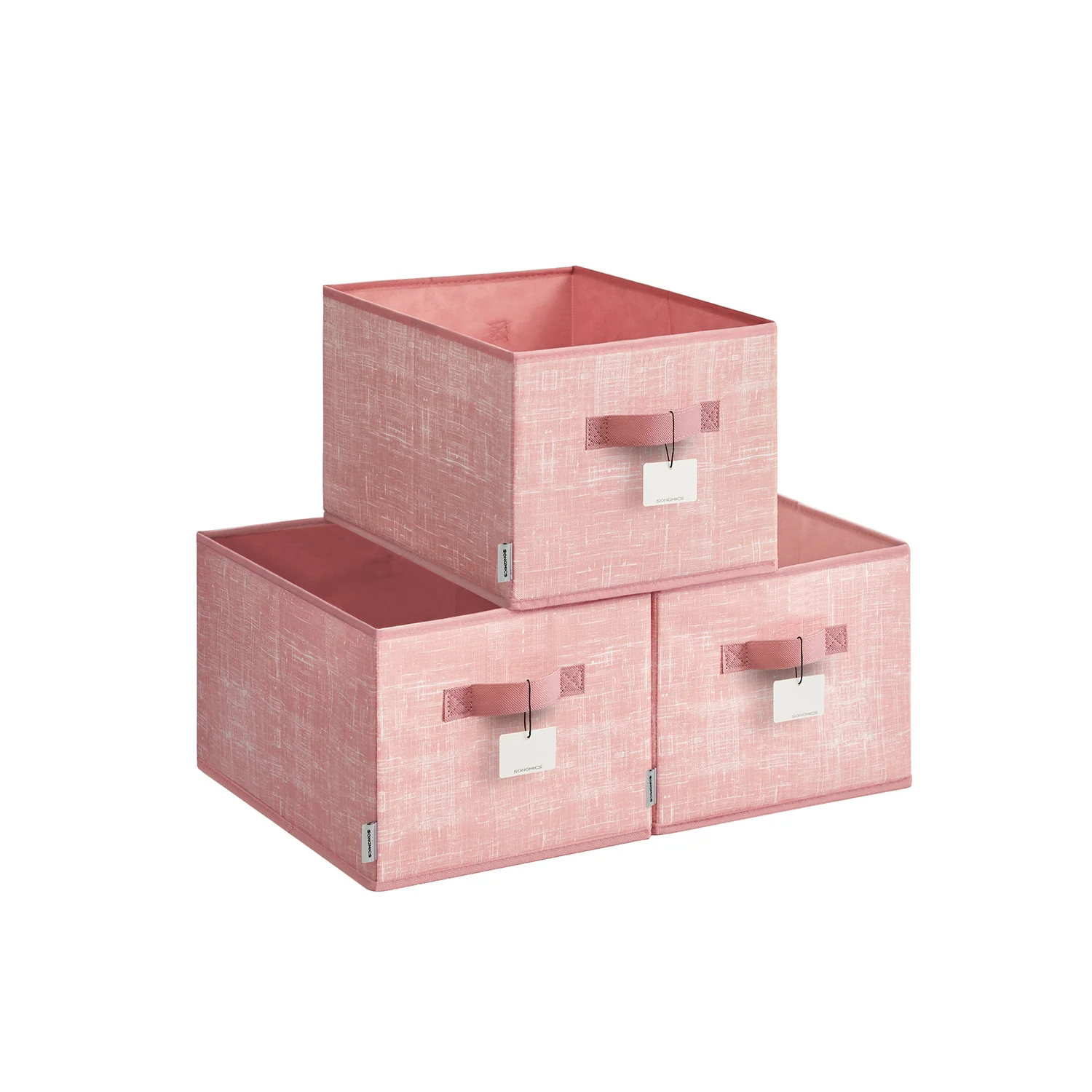 Boîtes de rangement pliables lot de 3 tissu - Image 3