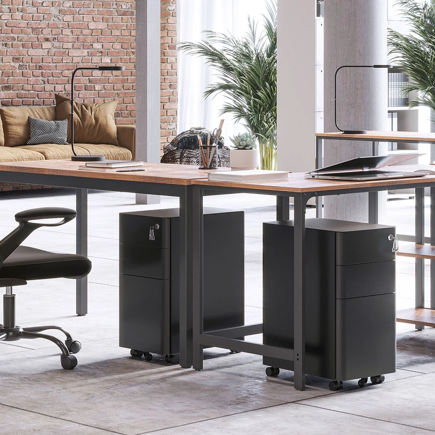 Caisson de bureau mobile 3 tiroirs - Image 2