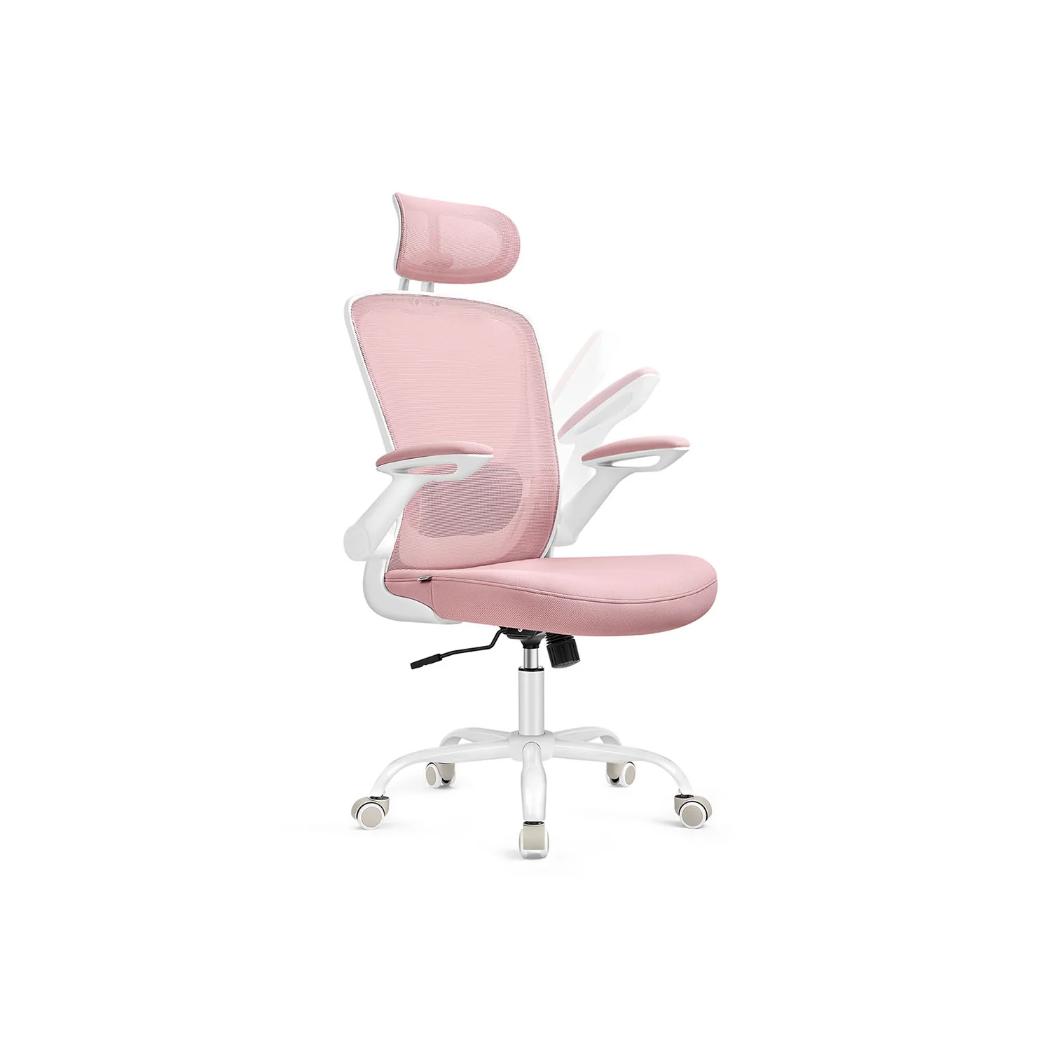 Chaise bureau ergonomique en toile 53 cm - Image 4