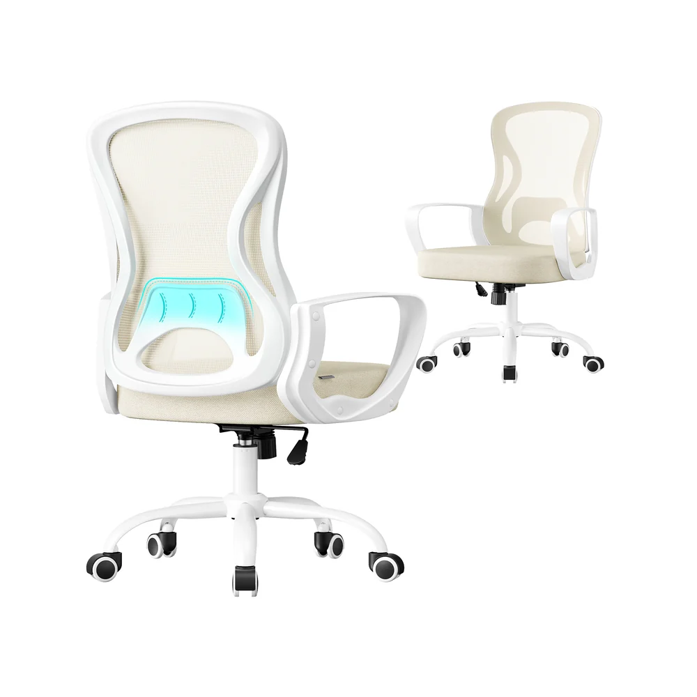 Chaise de Bureau Rotative Ergonomique en Matériau de Grillage - Image 2
