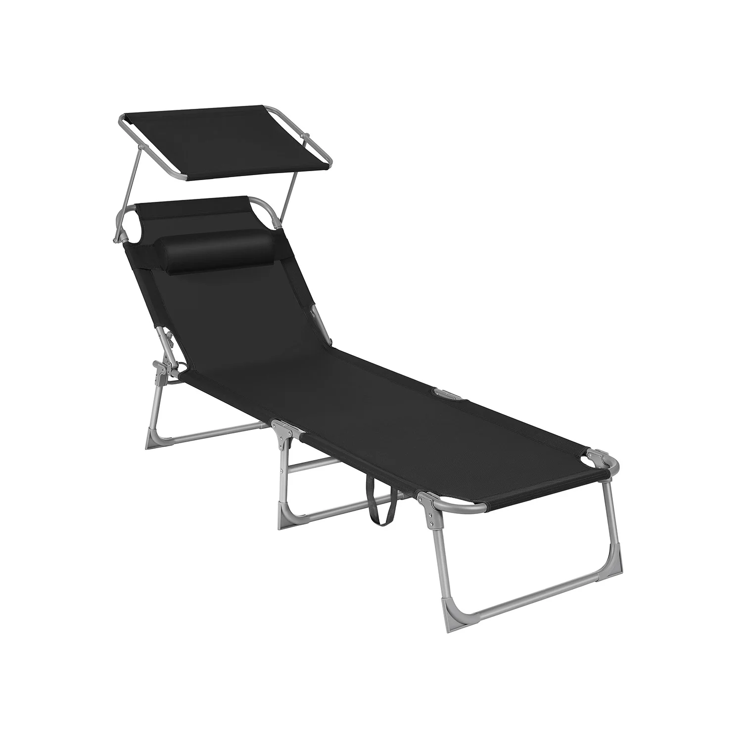Chaise longue pliable avec dossier - Image 3