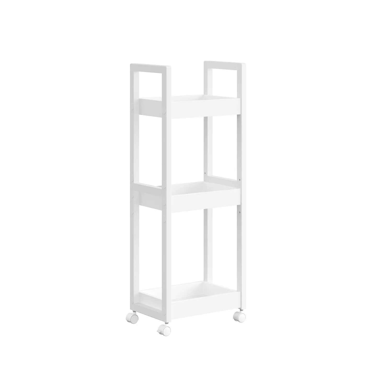 Chariot de salle de bain à 3 niveaux sur roulettes - Image 2