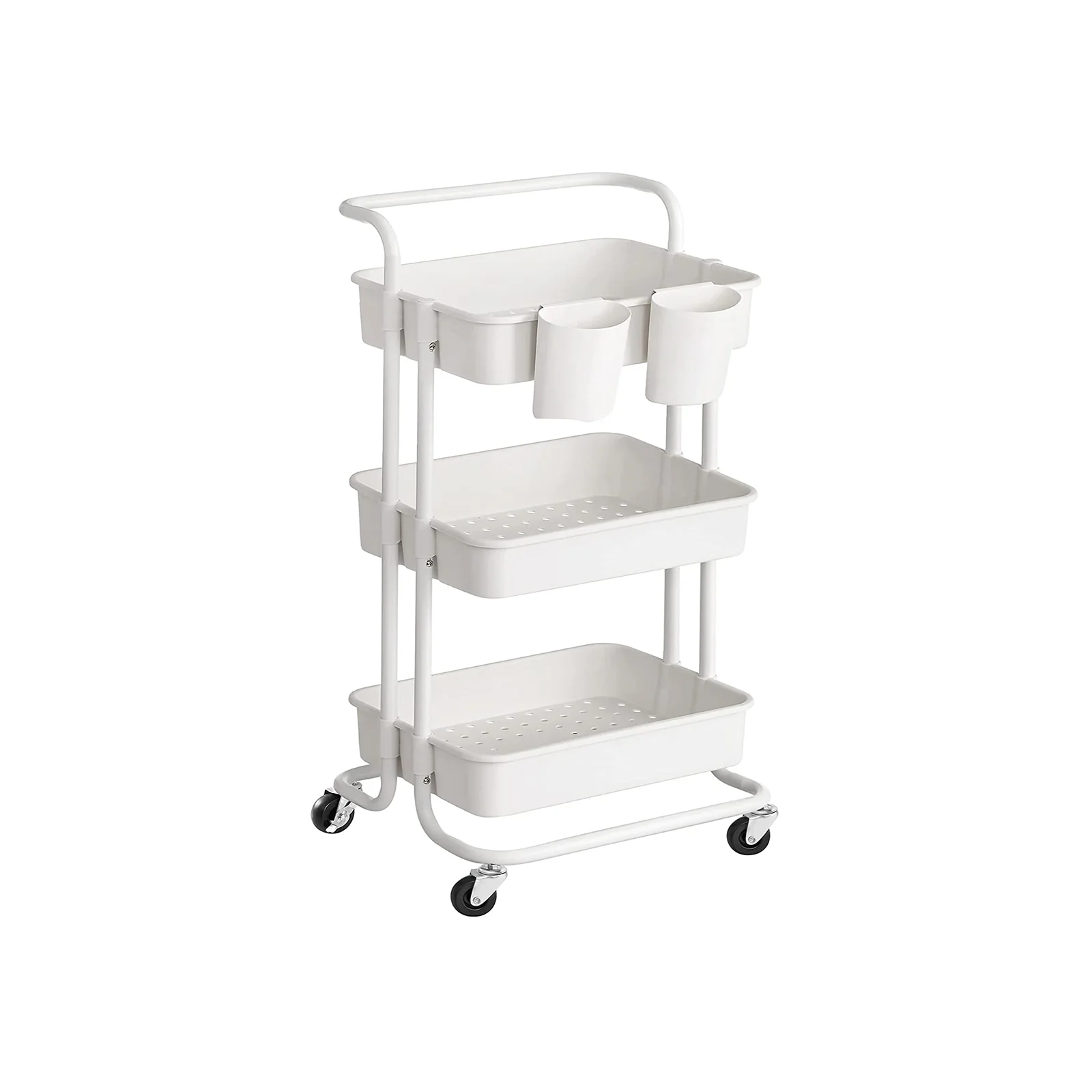 Chariot de rangement à plusieurs niveaux, mobile et polyvalent - Image 2