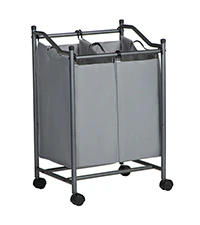 Chariot panier à linge de double Sac