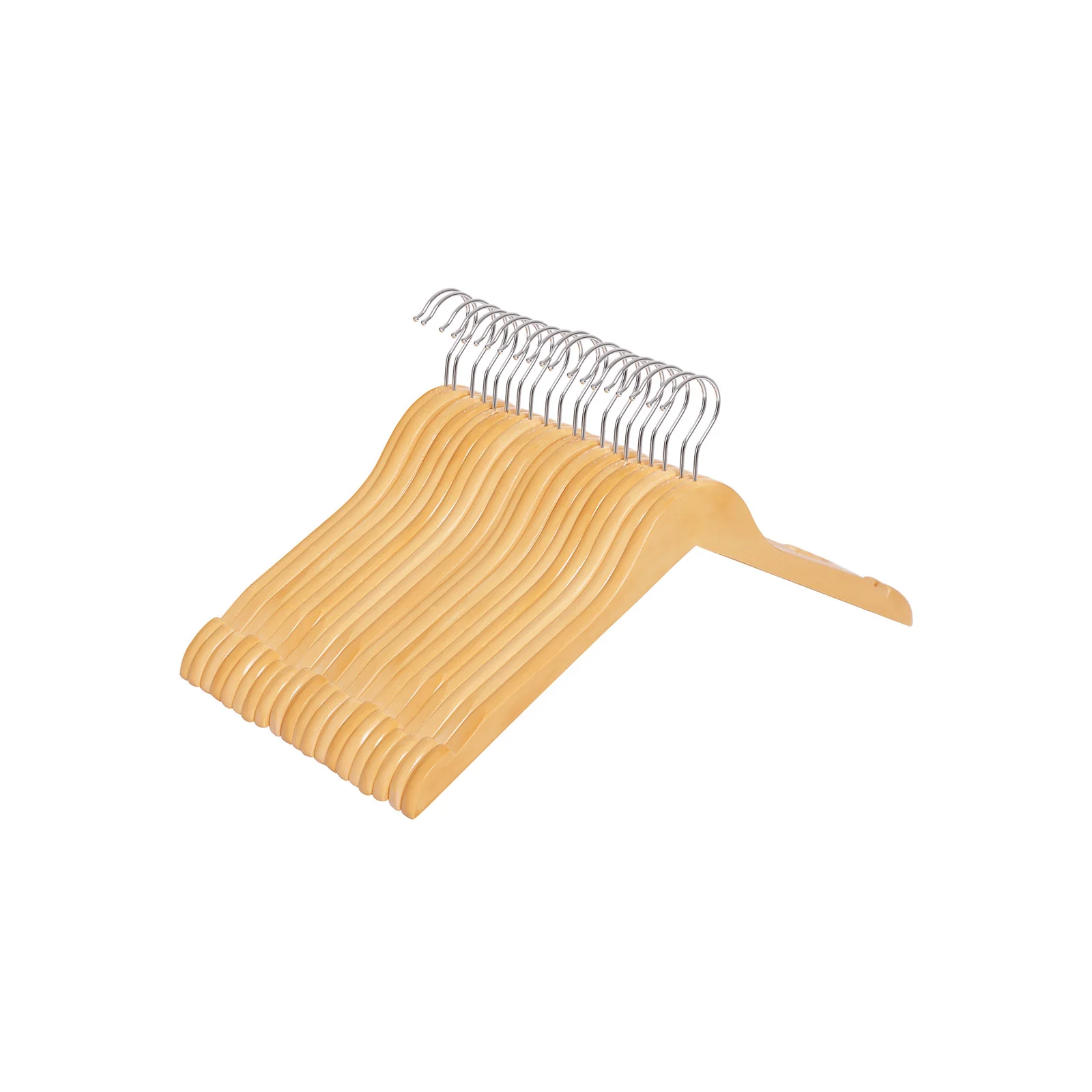 Cintre en bois avec accroches - Image 2