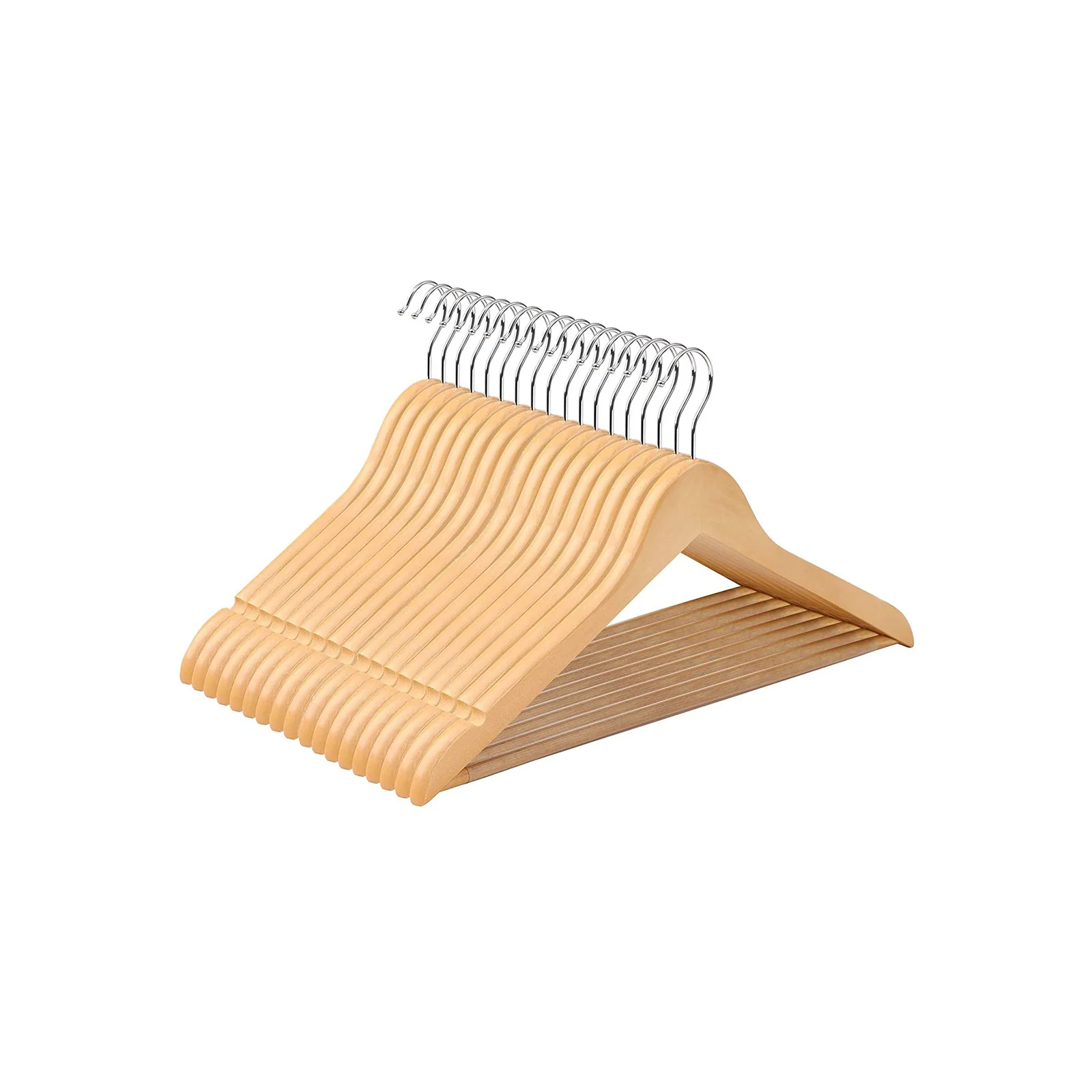 Cintres bois antidérapant crochet pivotant - Image 4