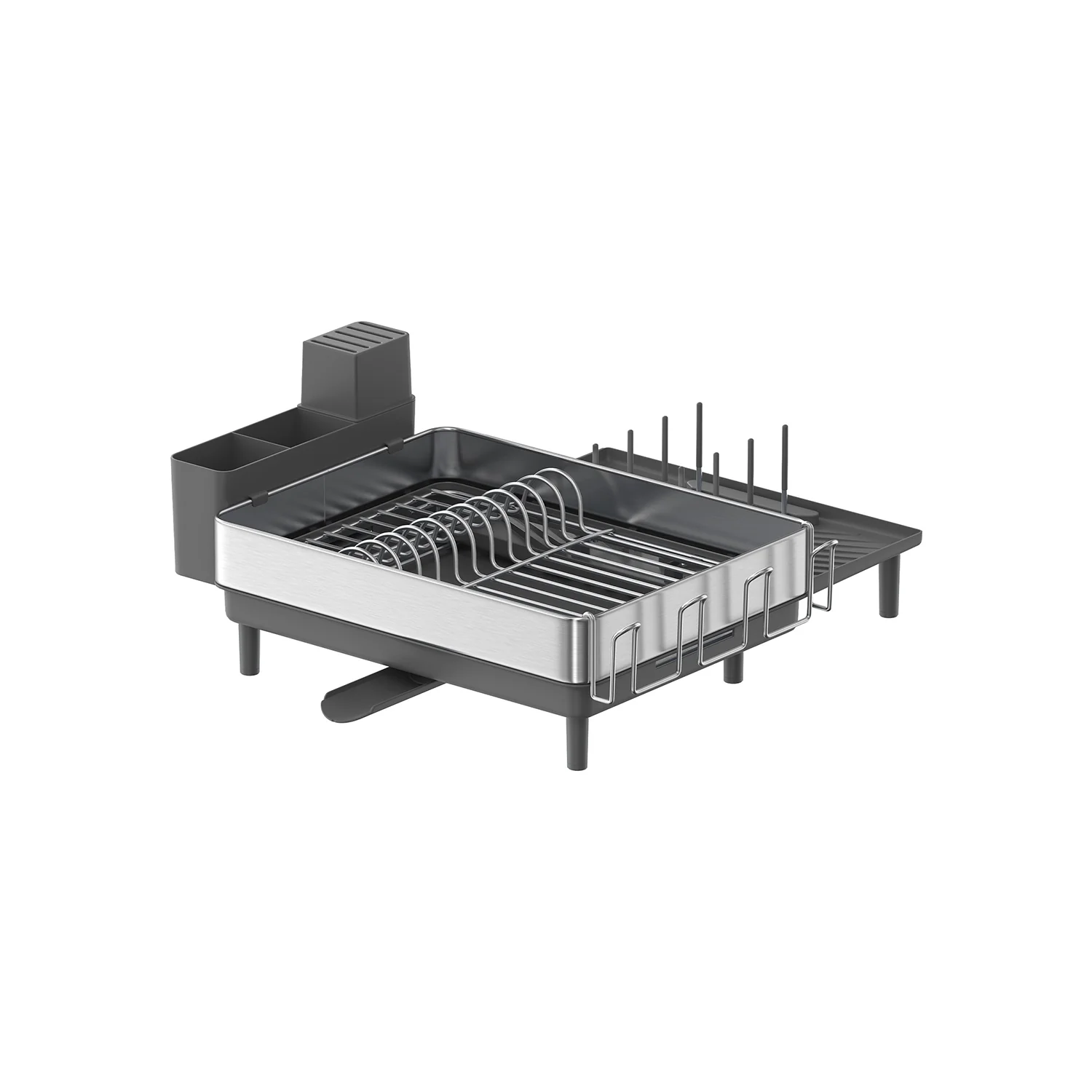 Égouttoir à vaisselle en inox avec bec tournant - Image 2