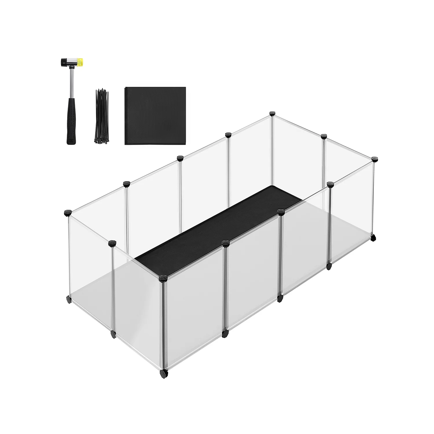 Enclos pour animaux avec plancher et tapis imperméable - Image 2
