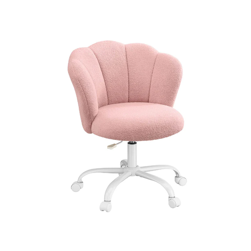 Fauteuil de Bureau Pivotant 360° avec Dossier en Forme de Pétale - Image 2