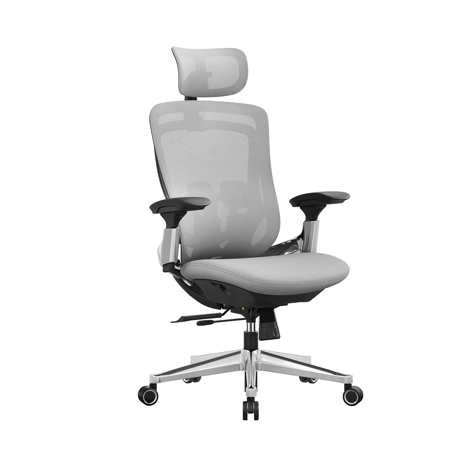 Fauteuil ergonomique réglable en toile avec dossier inclinable - Image 2