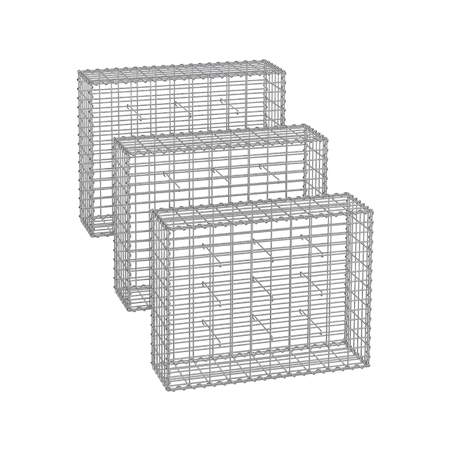 Gabions pour pierre galvanisé (Lot de 3) - Image 2
