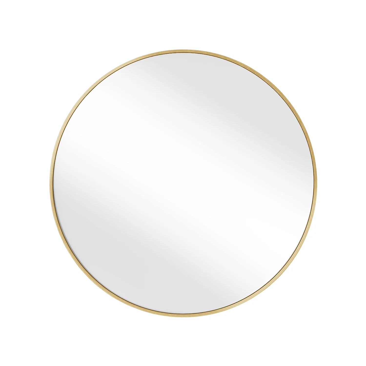 Miroir mural rond diamètre 61 cm cadre en métal noir - Image 4