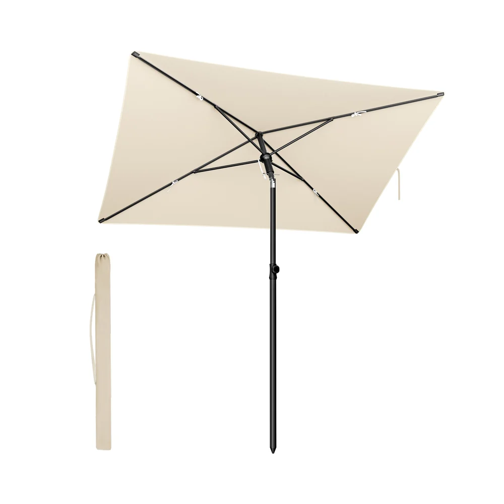 Parasol de jardin rectangulaire pliable UPF 50+ - Image 3