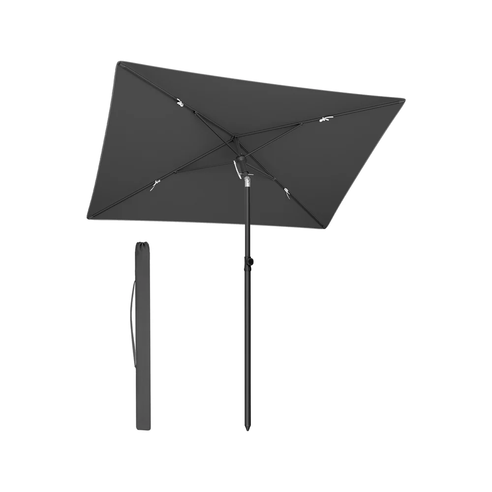 Parasol de jardin rectangulaire pliable UPF 50+ - Image 4