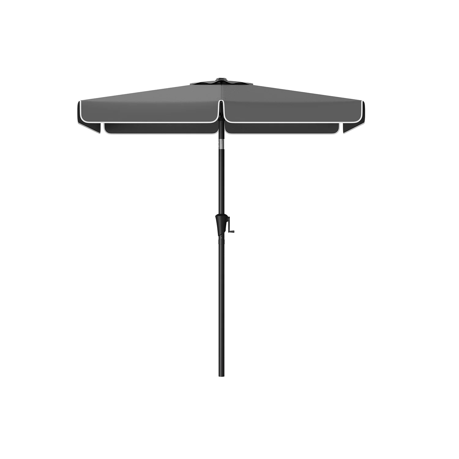 Parasol rectangulaire 200 x 150 cm sans pied gris - Image 3