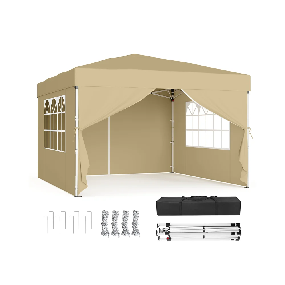 Pergola avec Toit Pliable et Parois Latérales - Image 2