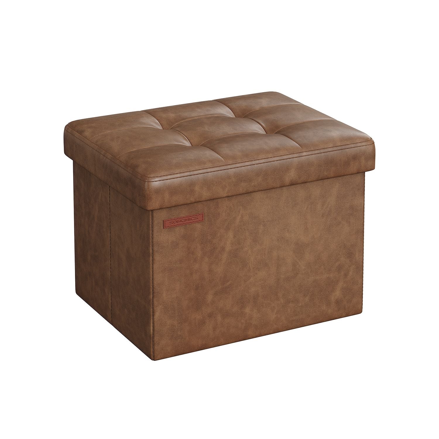 Petit tabouret de rangement pliable PU - Image 2