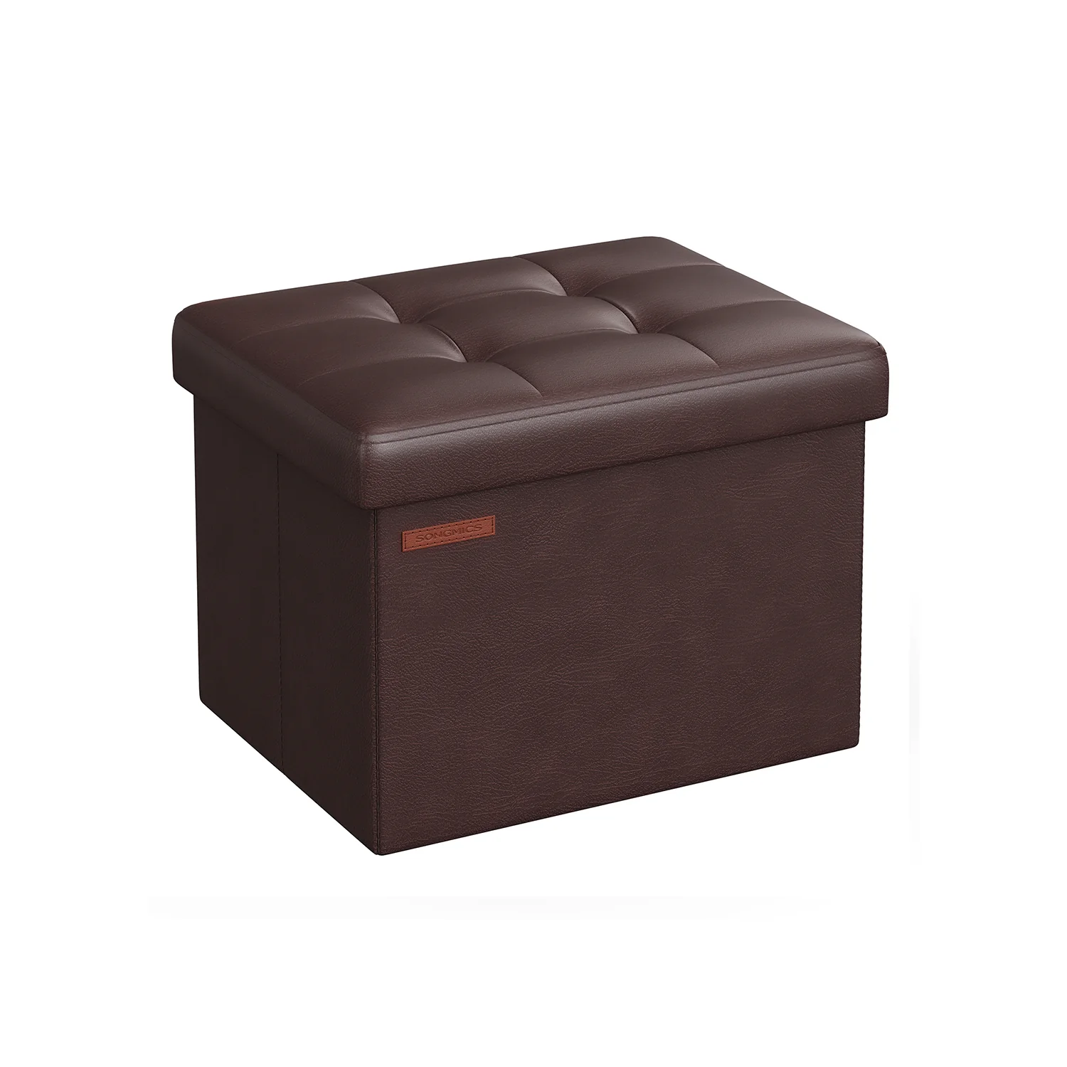 Petit tabouret de rangement pliable PU - Image 3