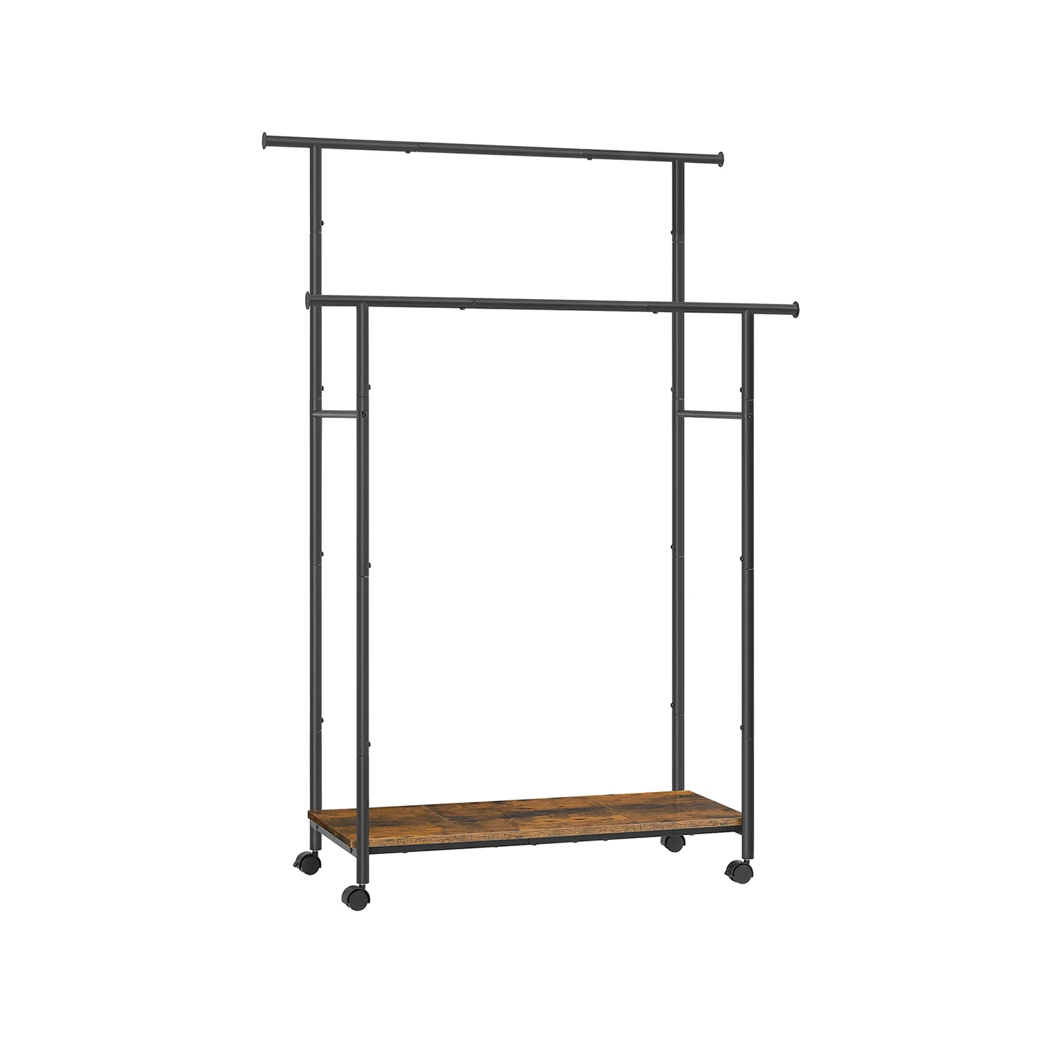 Portemanteau Ă roulettes double barre