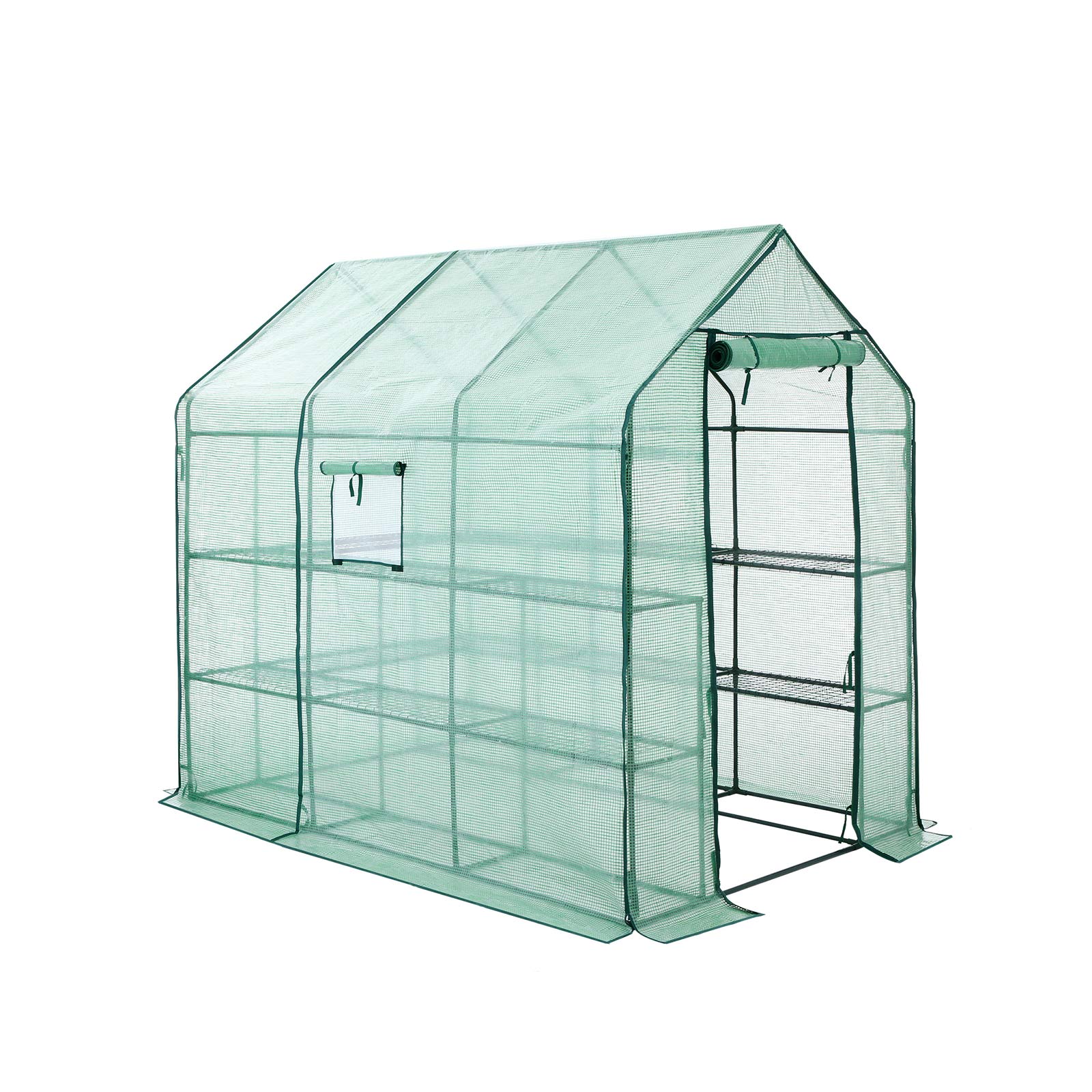 Serre de jardin avec 14 étagères Vert