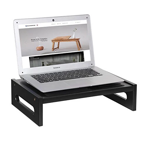 Support d'ordinateur ergonomique en bambou - Image 3