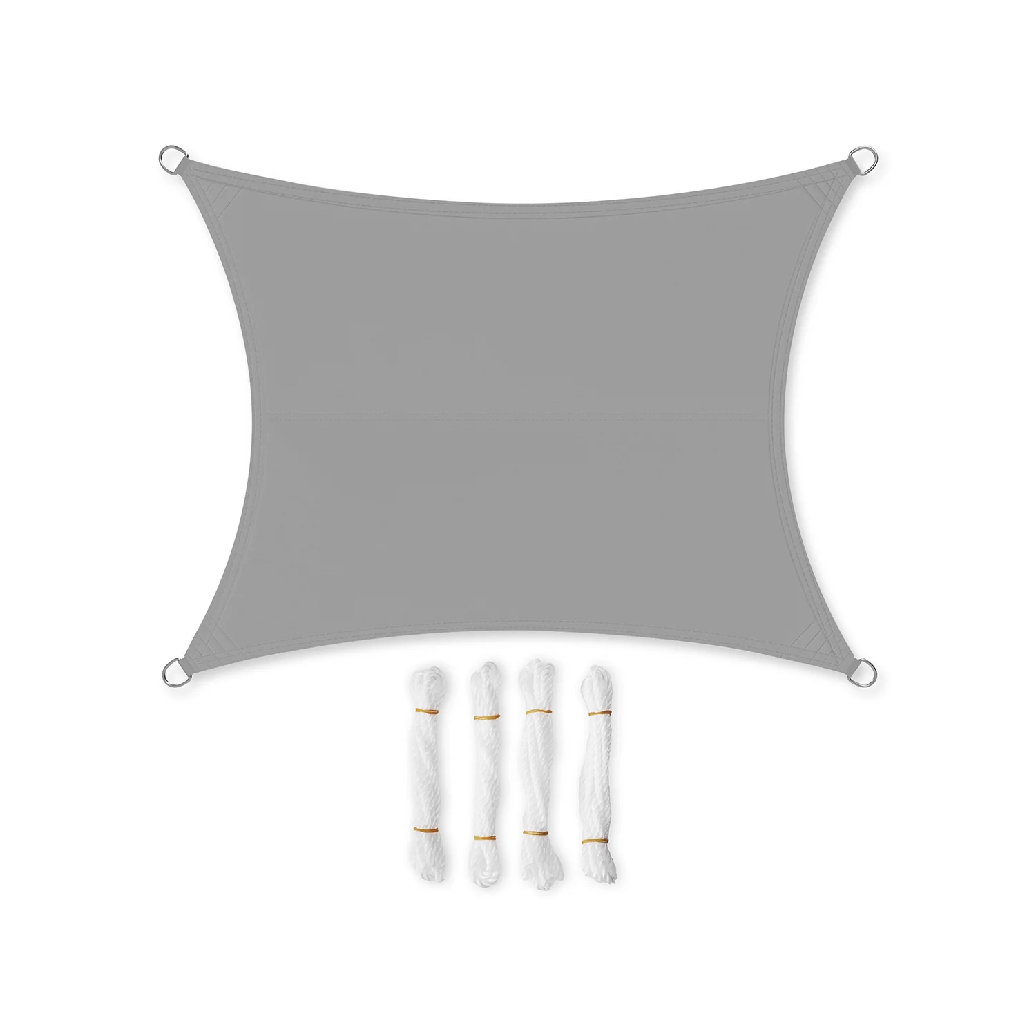 Voile d'ombrage 3 x 5 m gris