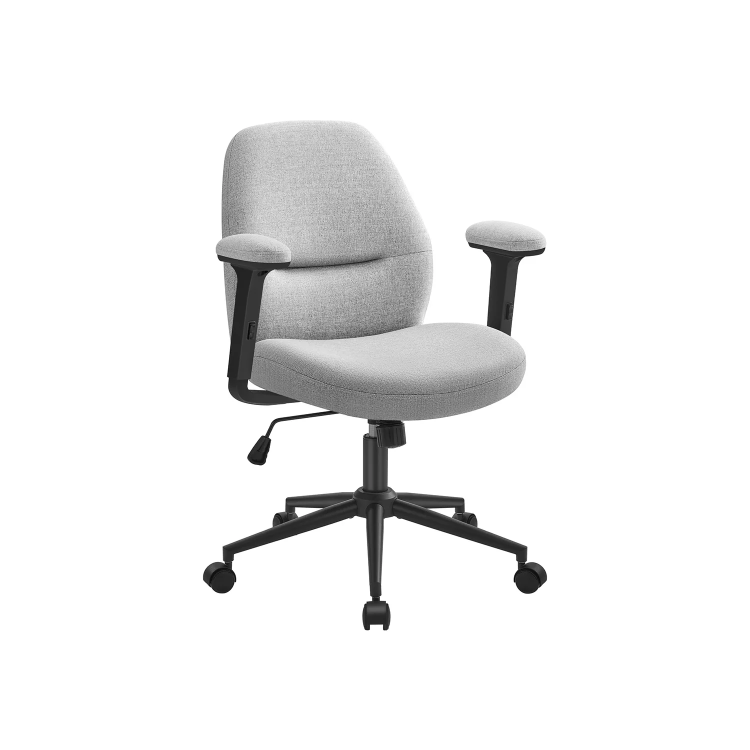 Chaise de bureau pivotante tissu coton-lin - Image 2