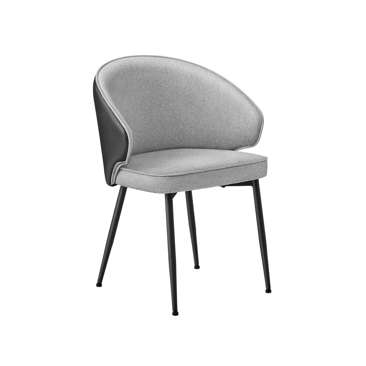2 Sièges rembourrés moderne gris foncé - Image 3
