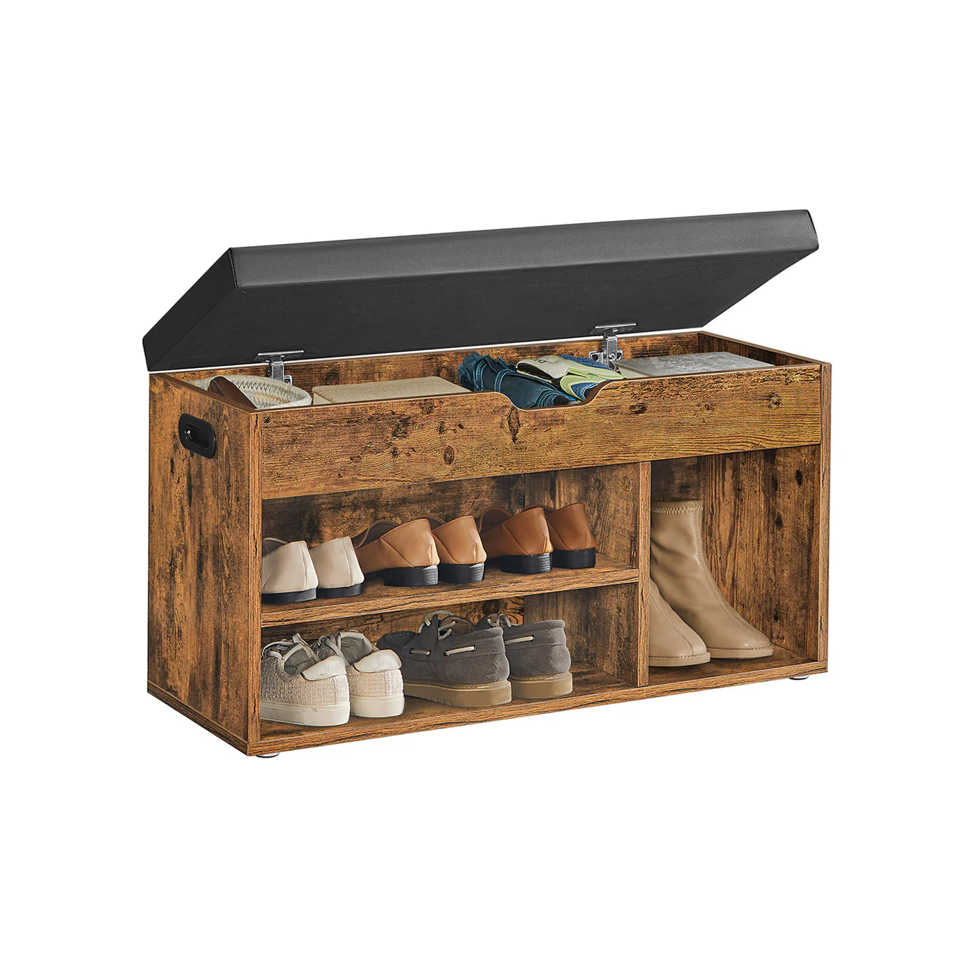Banc de rangement rembourré