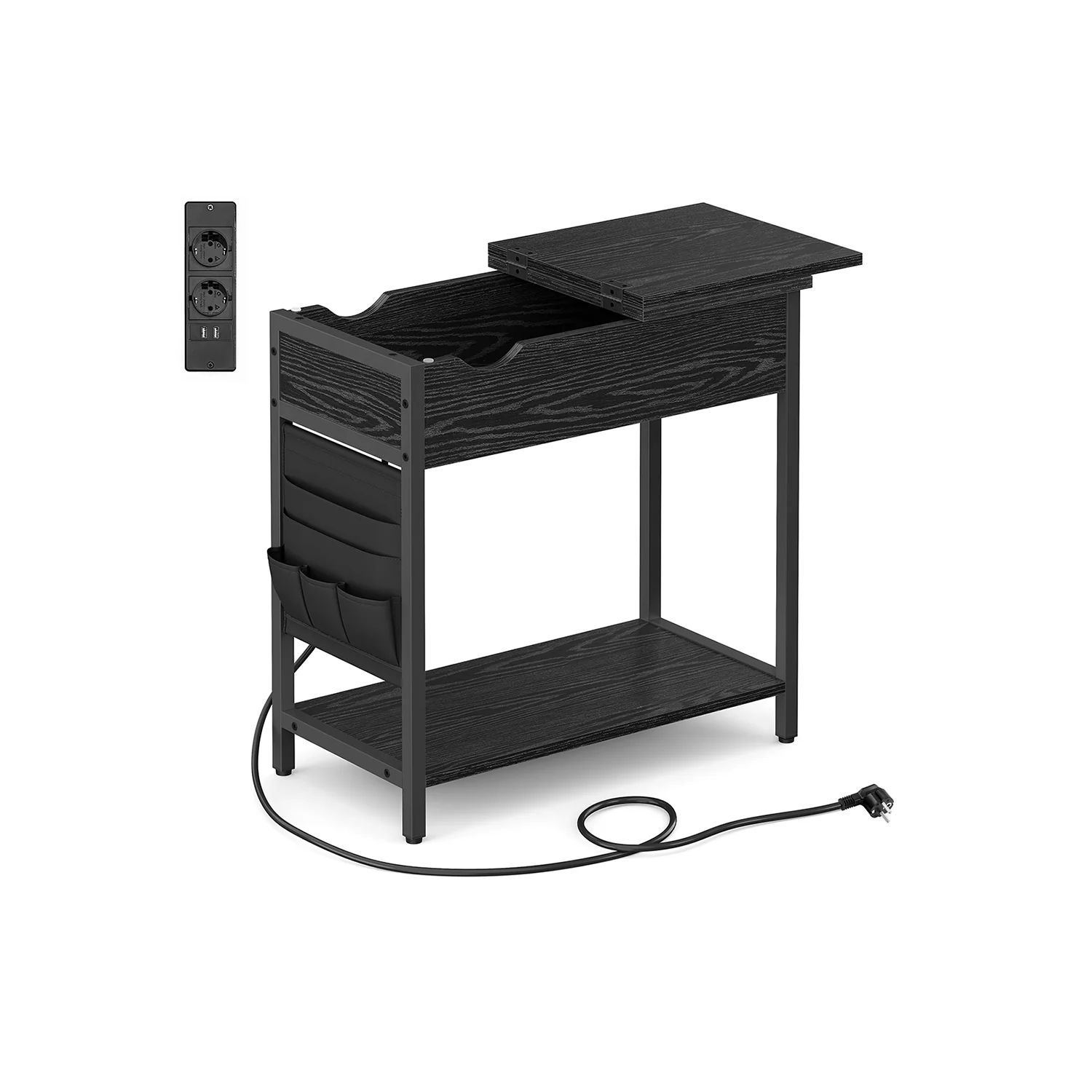 Table d’appoint avec multiprise et ports USB - Image 2