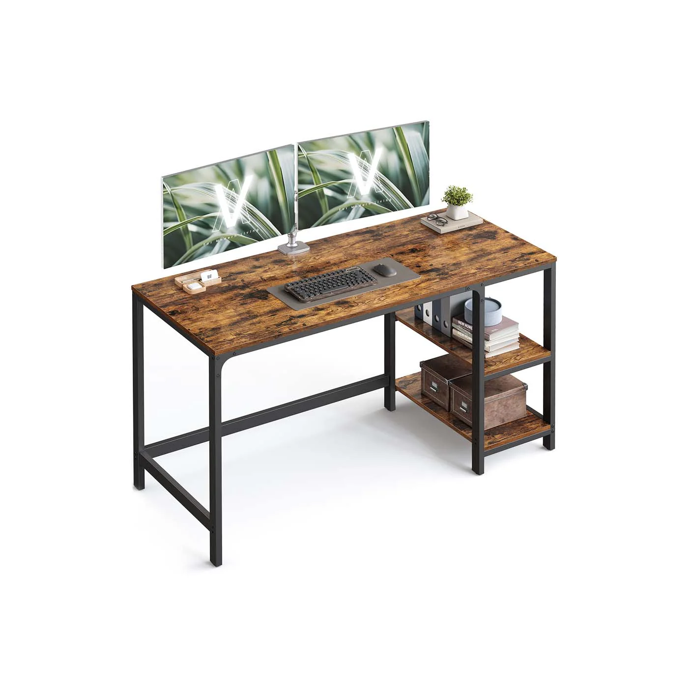 Bureau informatique avec 2 étagères - Image 3