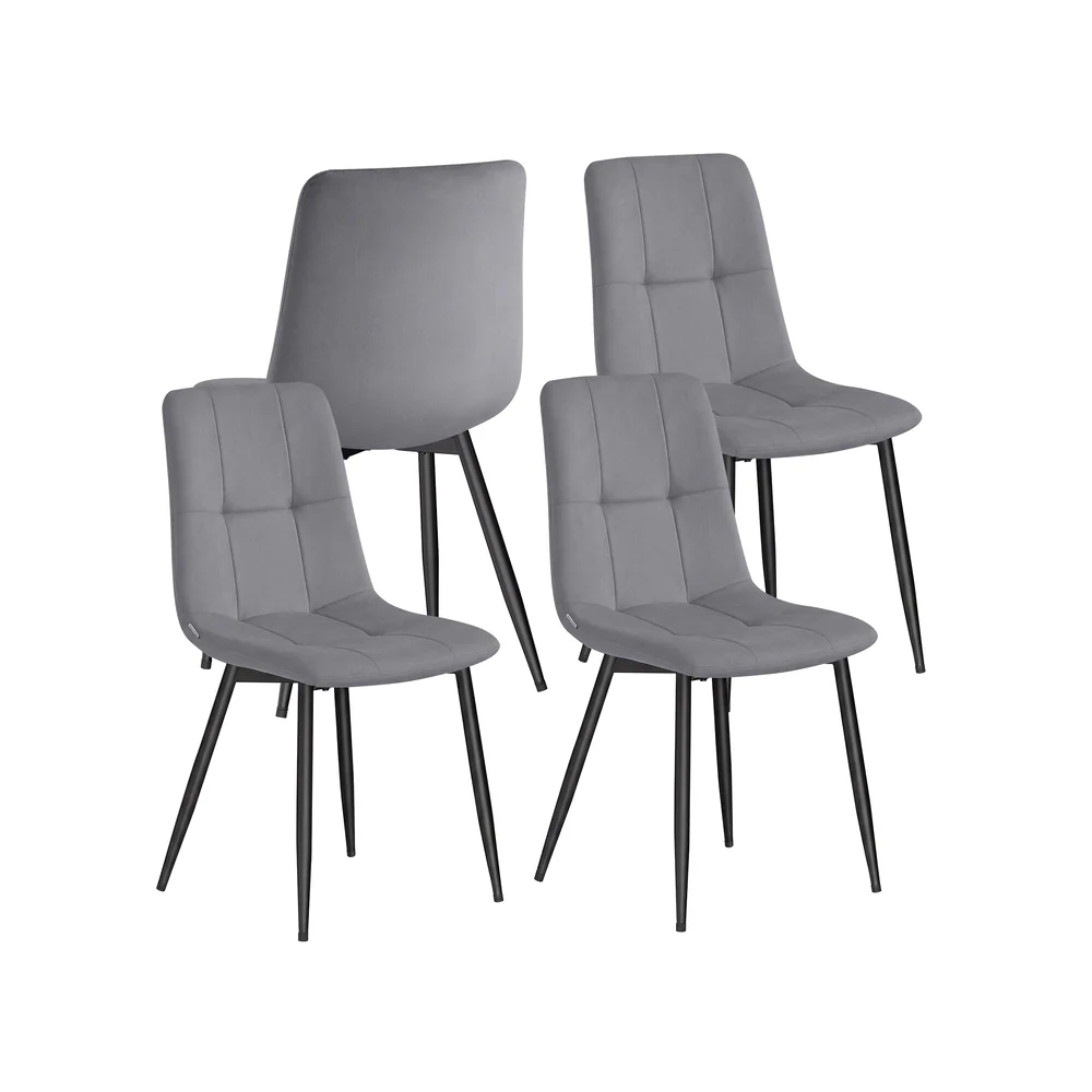 Chaises de Salle à Manger Modernes en Velours Rembourrées
