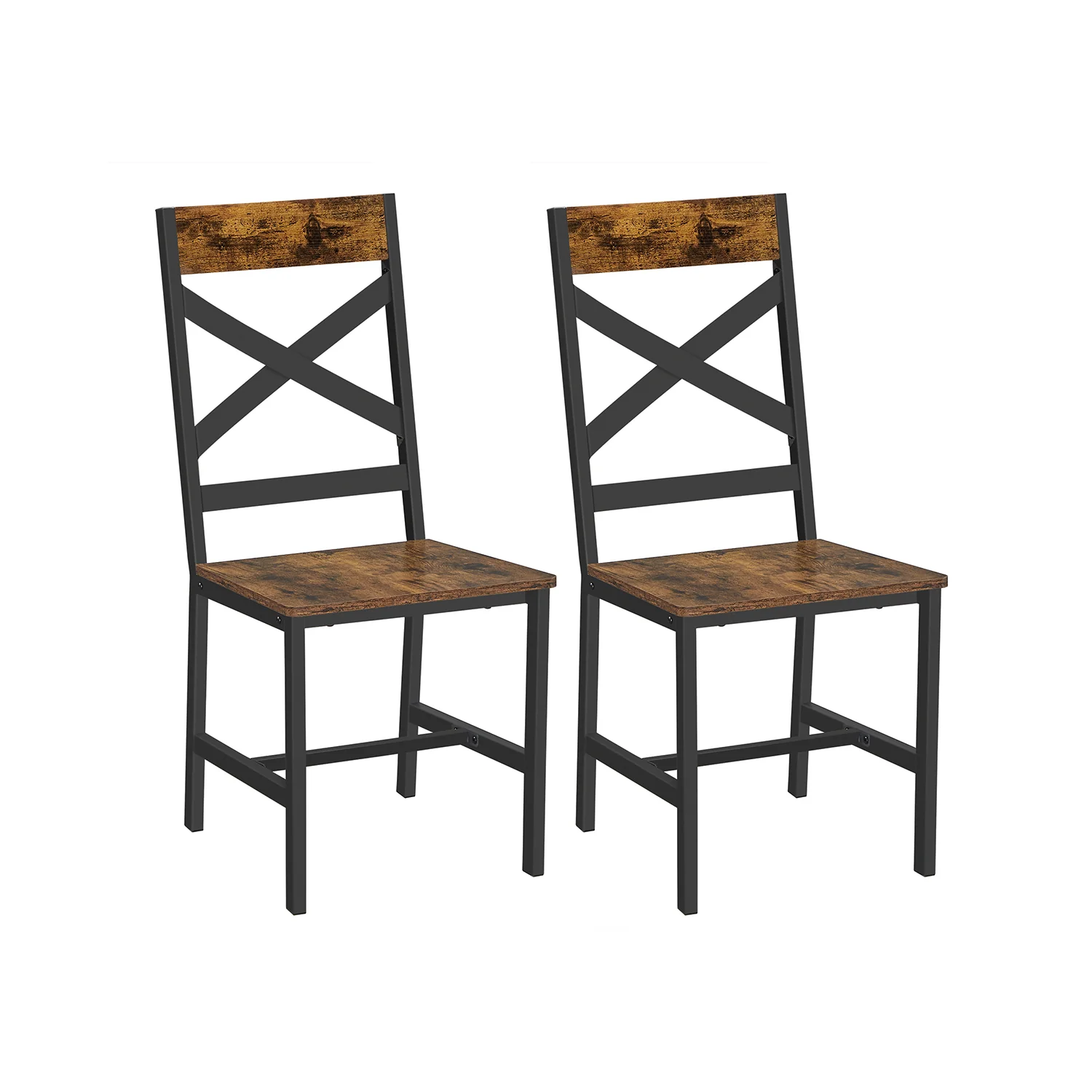 2 Chaises de salle à manger industriel