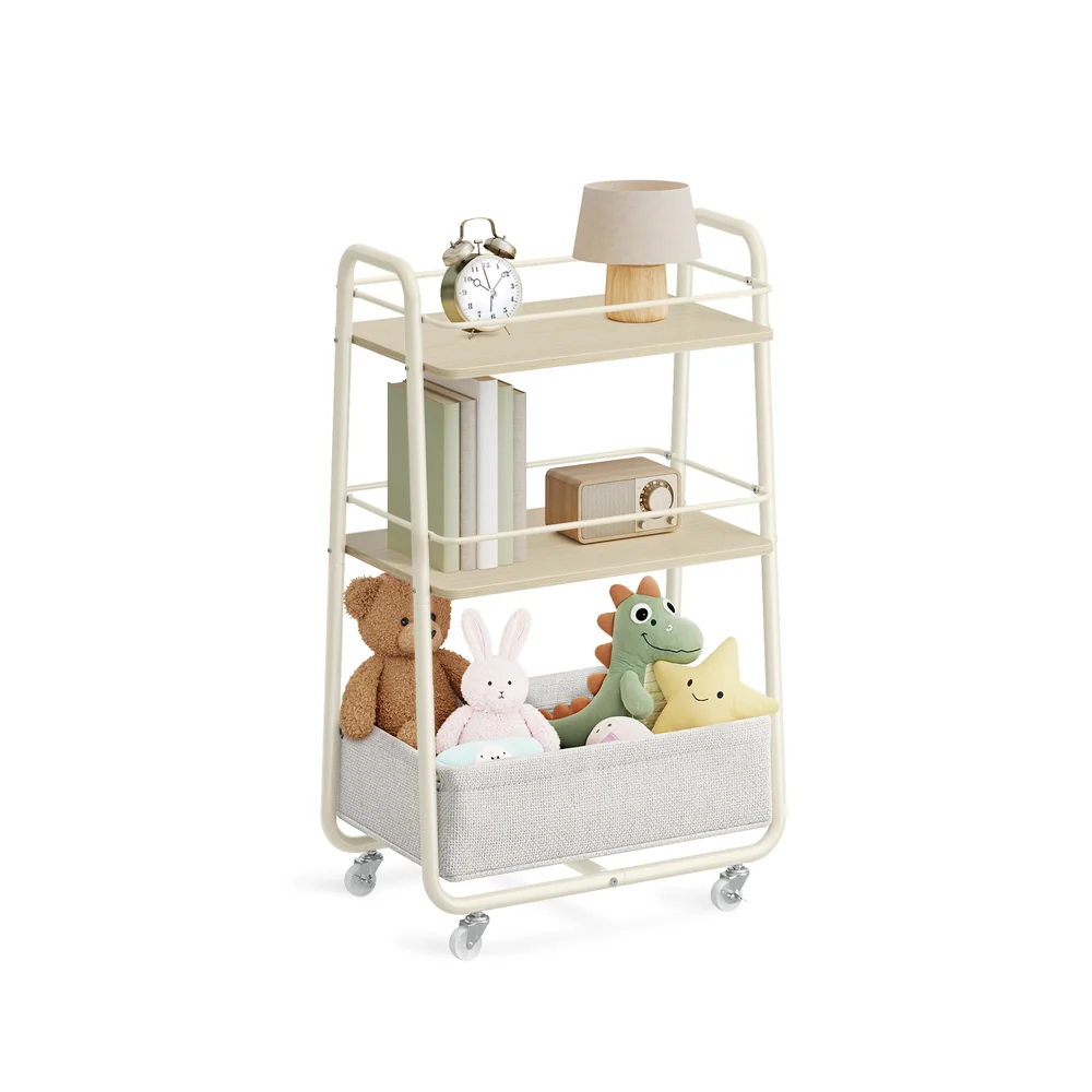 Chariot de rangement en tissu sur roulettes polyvalent - Image 2