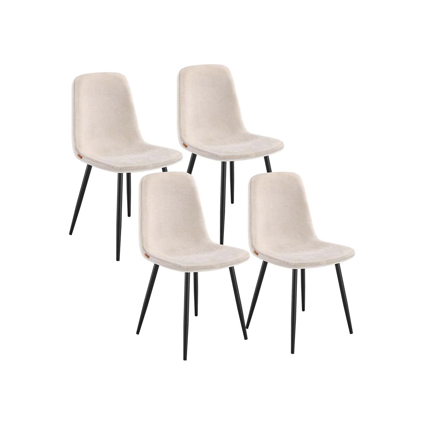Ensemble de chaises de salle à manger à pieds réglables - Image 3
