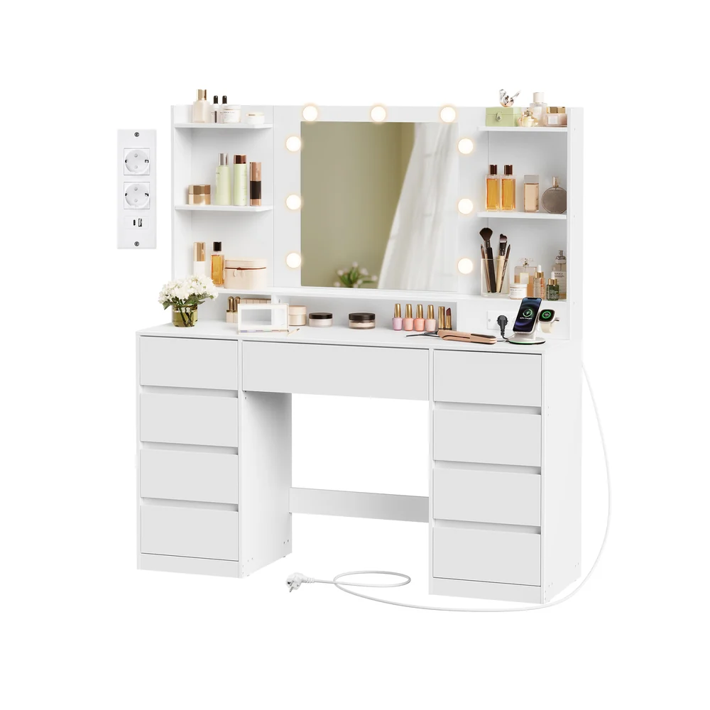 Kailyn Collection - Coiffeuse avec Miroir LED - Image 2
