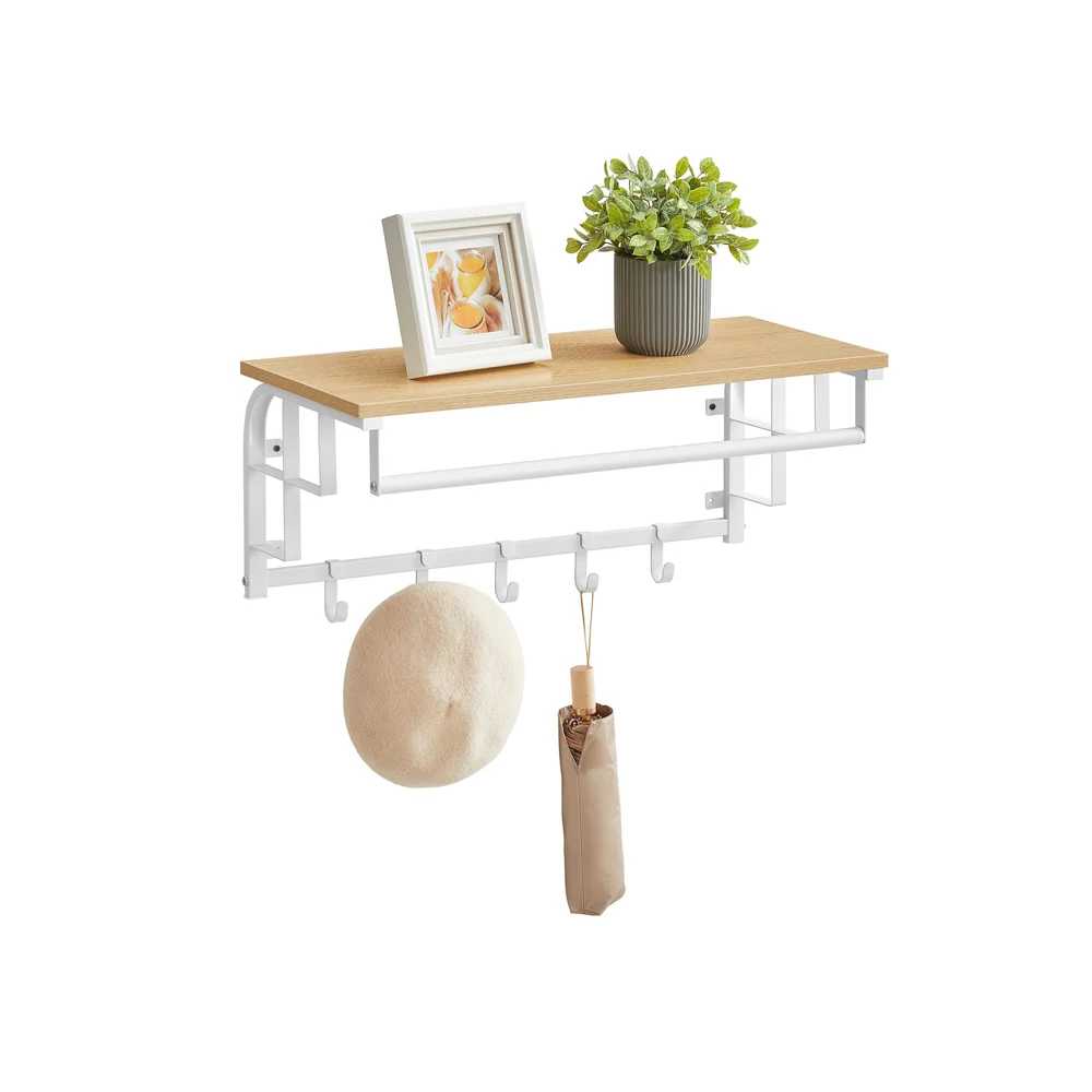 Portemanteau mural avec étagère de rangement - Image 2