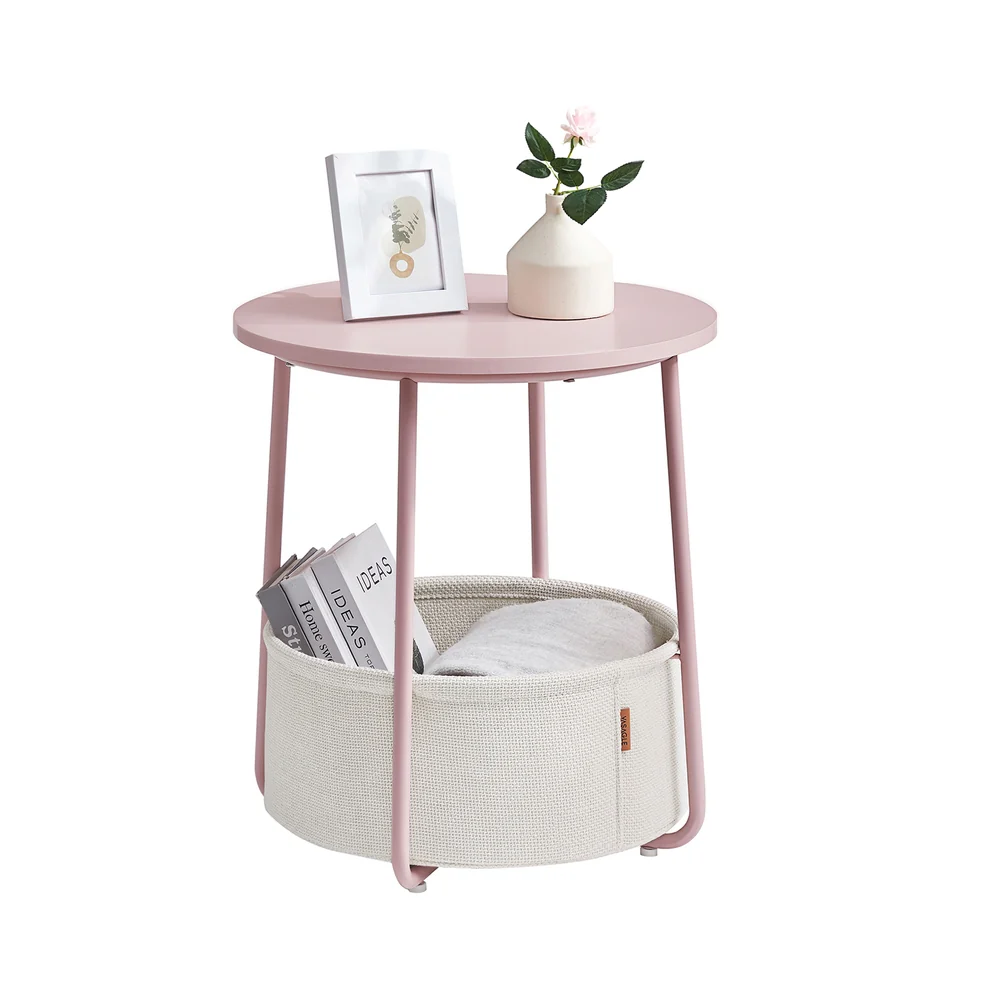 Petite table basse ronde avec rangement - Image 11