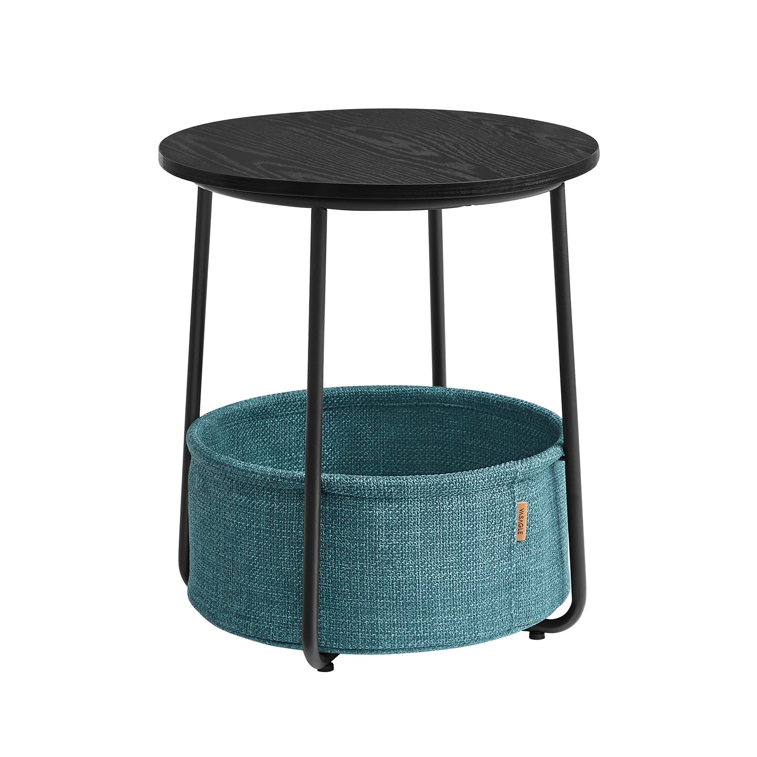 Petite table basse ronde avec rangement - Image 2