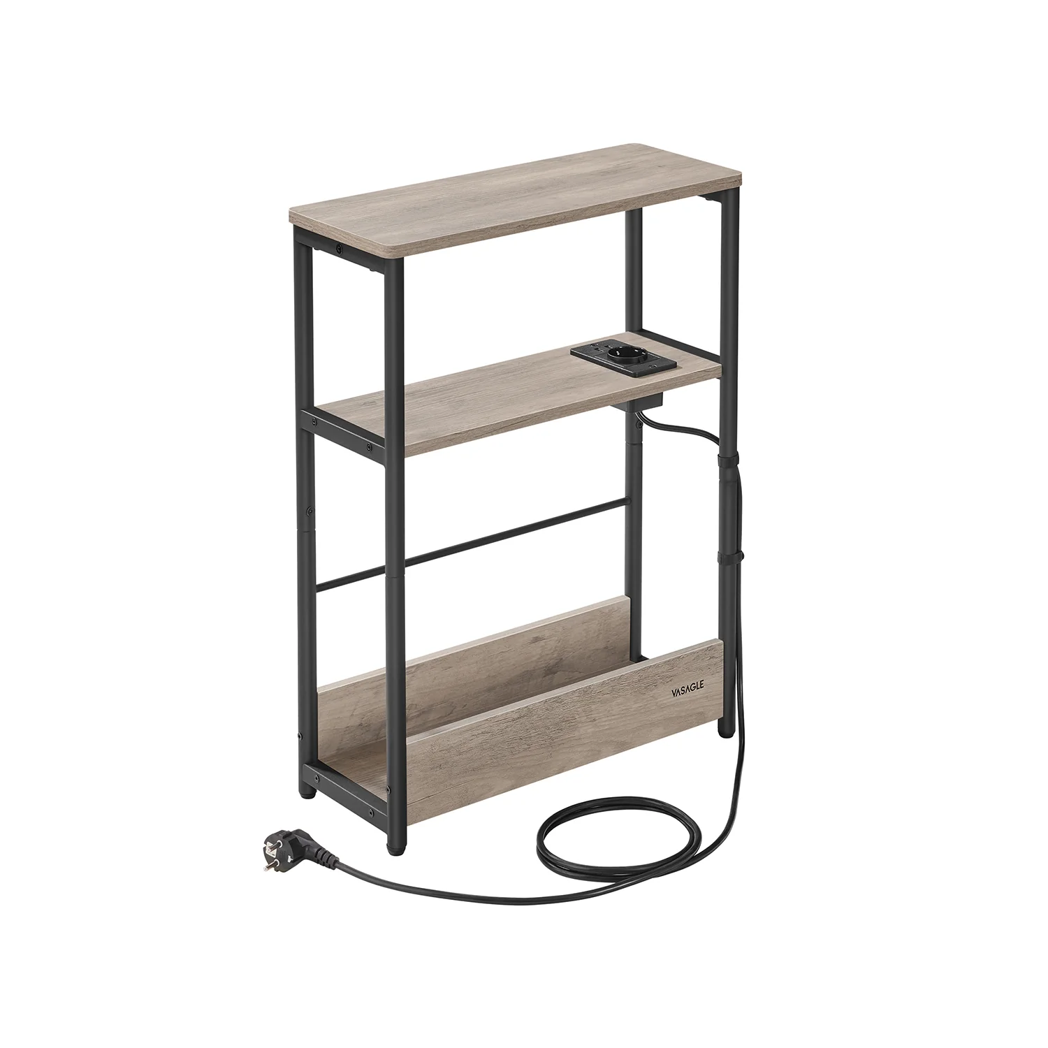 Table d’appoint fine avec multiprise 3 niveaux - Image 4