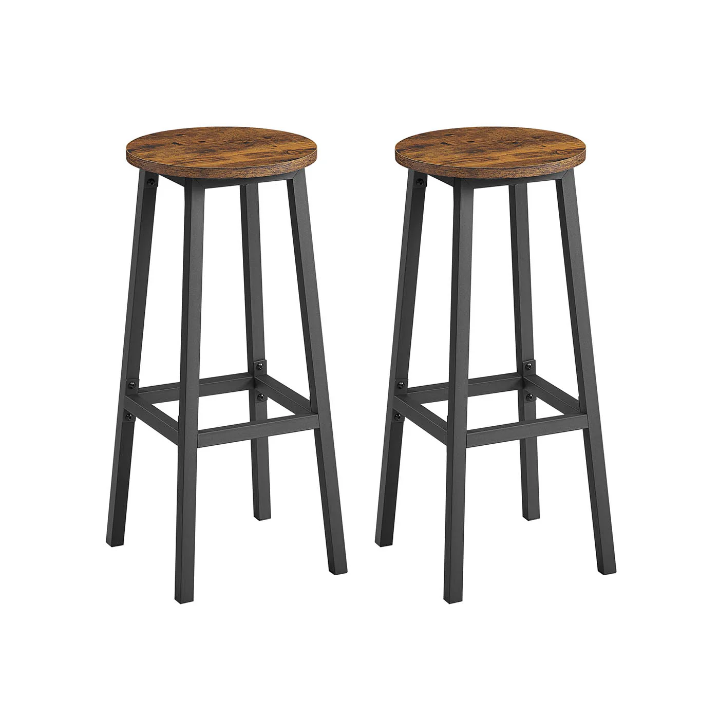 Tabourets de bar élégants en métal pour cuisine et salon